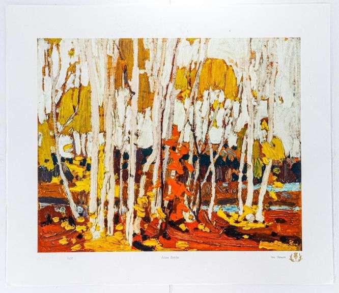Tom Thomson, Group of Seven Artist, Fine Art Giclee, "Autumn Birches" Low Edition 1/100, Size 20 x 24" UF
