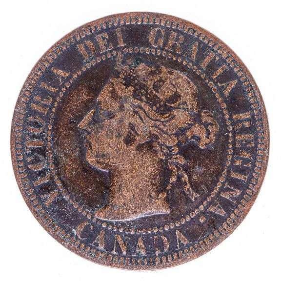 Canada 1893 Victoria Large One Cent Coin