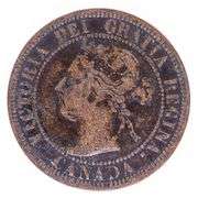 Canada 1893 Victoria Large One Cent Coin