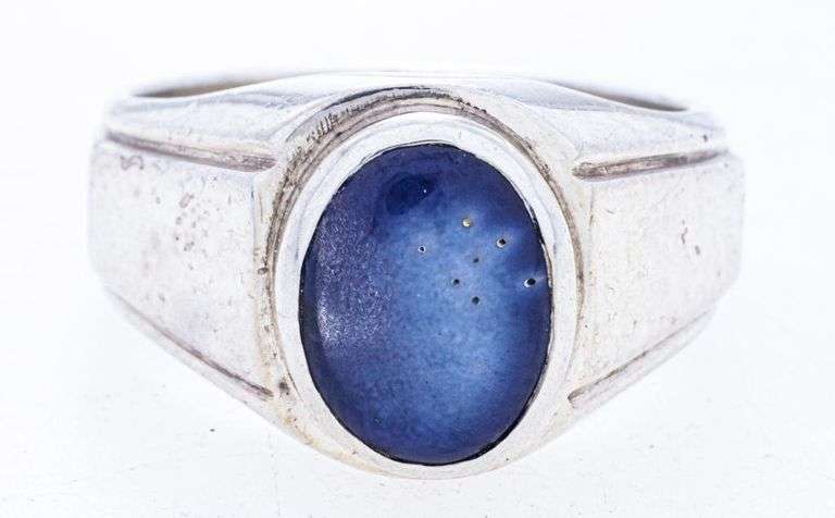 925 Sterling Silver Oval Bezel Set Marcasite Ring1