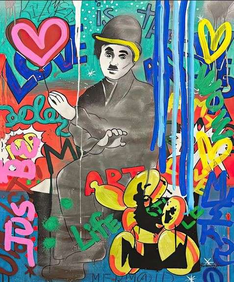 "His Balloon" - By Nastya Rovenskaya 20"x22"Fine Art Giclee Gallery Wrapped Canvas