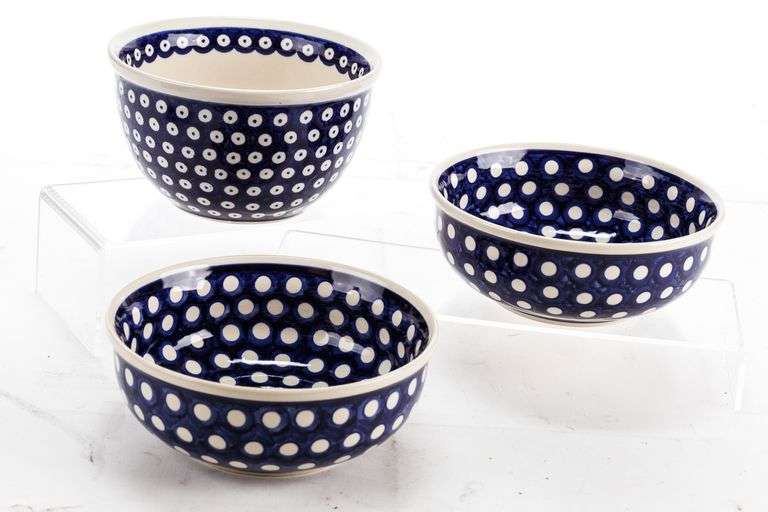 Wiza and Boleslawiec Polish Pottery Bowls