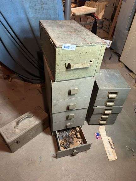 Two Containers Of Electrical Supplies And Miscellaneous Hardware