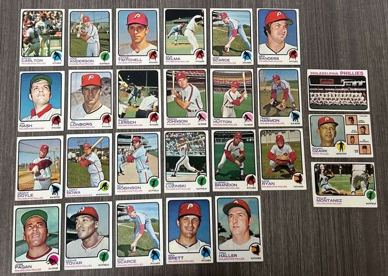 Philadelphia Phillies 1973 Topps Team Set
