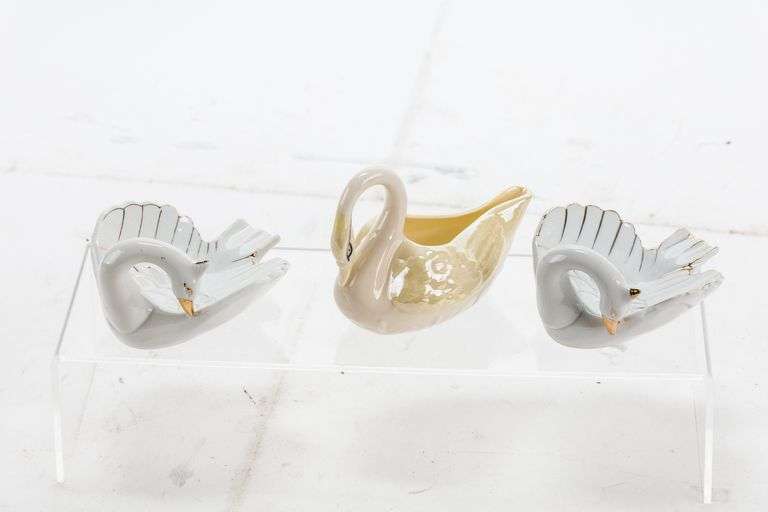 Belleek Swan and Friends