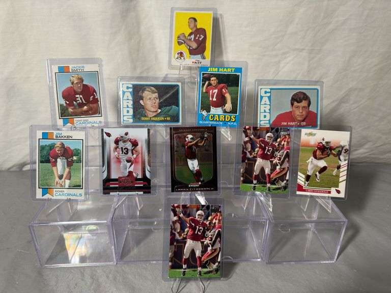 1960s, 70s, 80s and newer, St. Louis Cardinals football cards.
