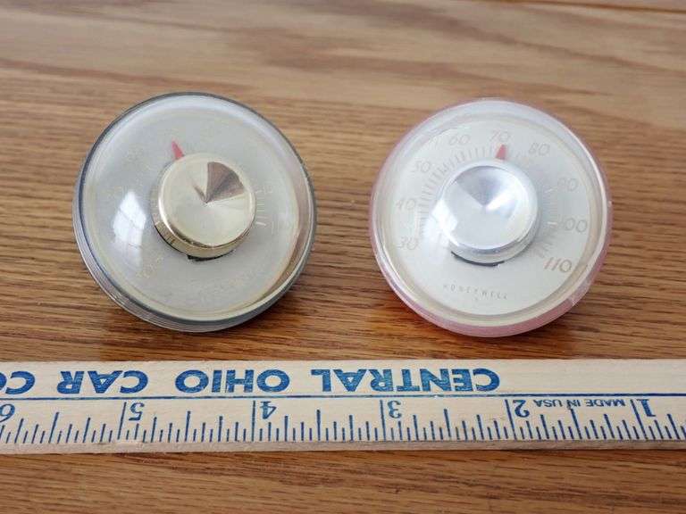 2x Honeywell Ball Thermometers.  Perfect to set on a desk or tabletop.