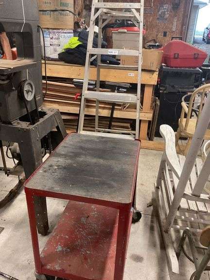 Step Ladder, Industrial Cart