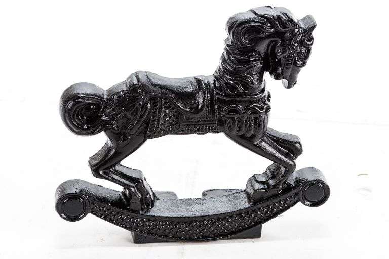 Aramark Cast Iron Carousel Horse Doorstop