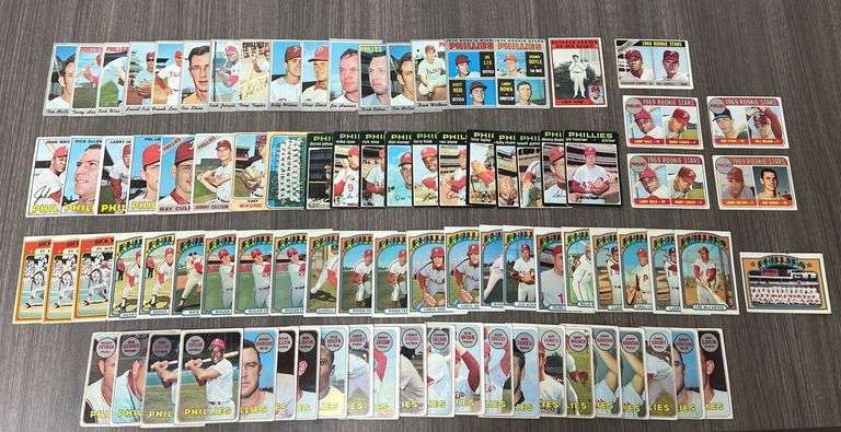 Assorted Vintage Philadelphia Phillies Baseball Cards