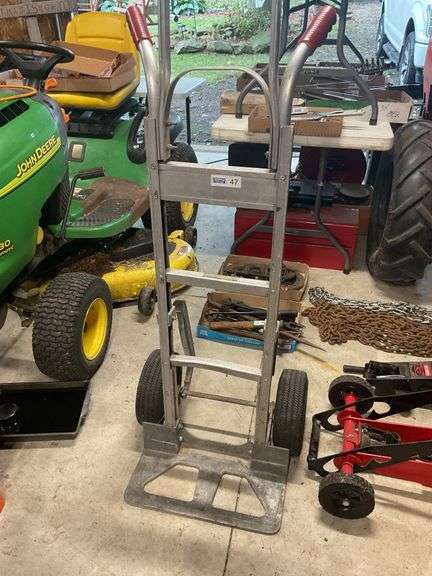 Aluminum Hand Truck w/ Pneumatic Tires