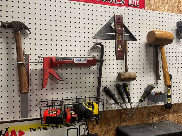 Tools Left Side Of Pegboard (not including pegboard)