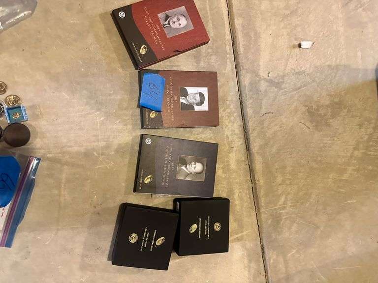 Empty Boxes President Coin Collections