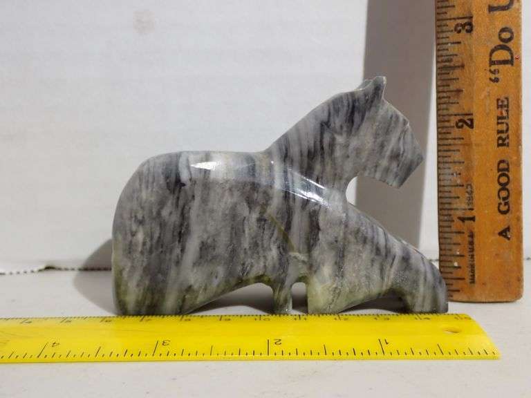 Carved Marble Tiger