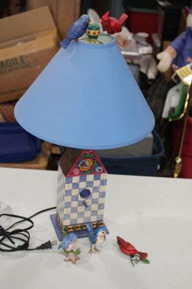 Jim Shore Bird Lamp & Figures