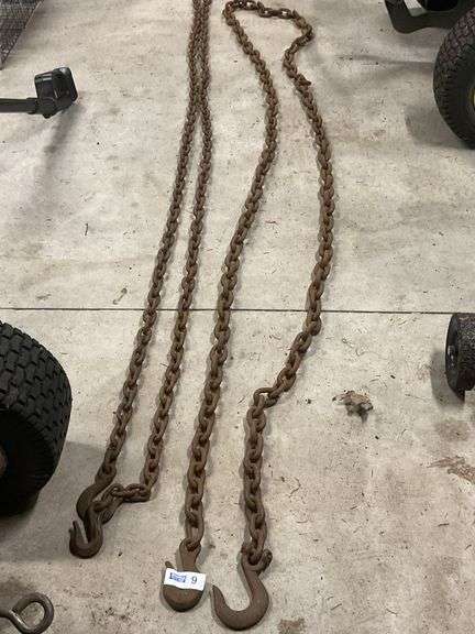 Tow chains - 2 15' Double Hooks Both Ends