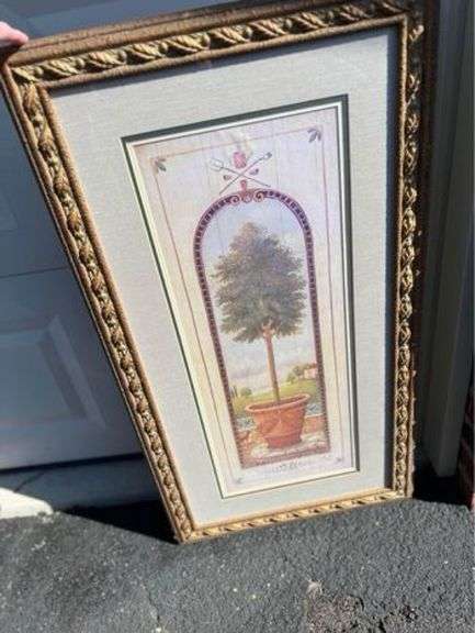 Framed Topiary Print LG