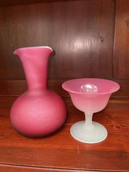 Pitcher with glass