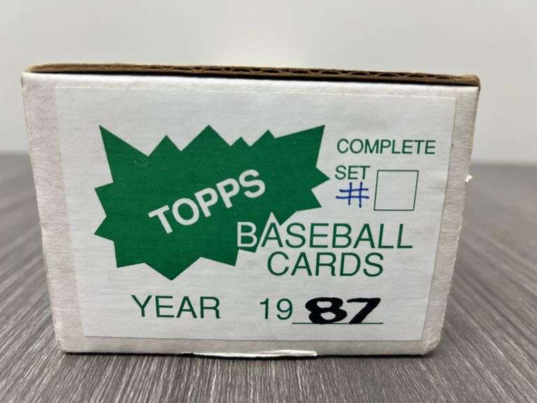 1987 Topps Complete Set Baseball Cards