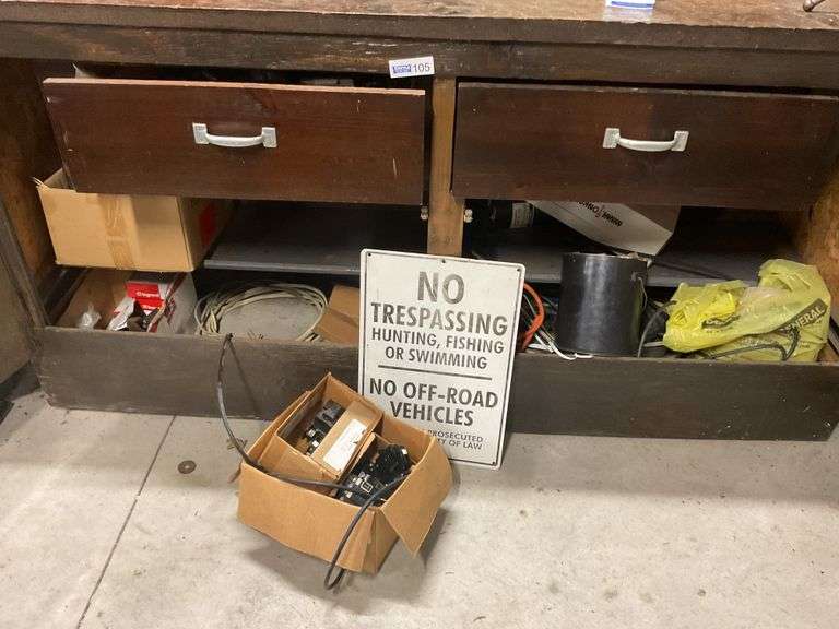 Contents of Cabinet, Wire, Breakers