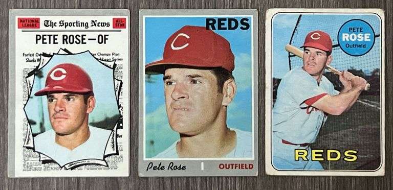 Assorted 1960’s Pete Rose Baseball Cards