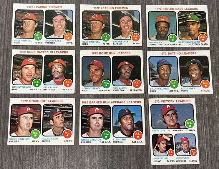 Assorted 1973 Topps LEADERS Baseball Cards