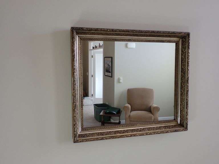 Gold Framed Mirror from the Living Room - Deep Frame with intracate detail - Flawless