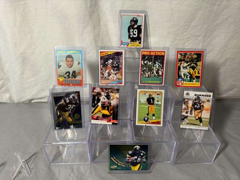 Pittsburgh Steelers 1970s, 80s and newer football cards.