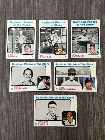 Assorted 1973 Topps BOYHOOD PHOTOS OF THE STARS Baseball Cards