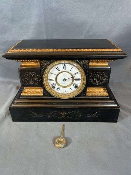 VTG Ansonia Marble Mantle Clock