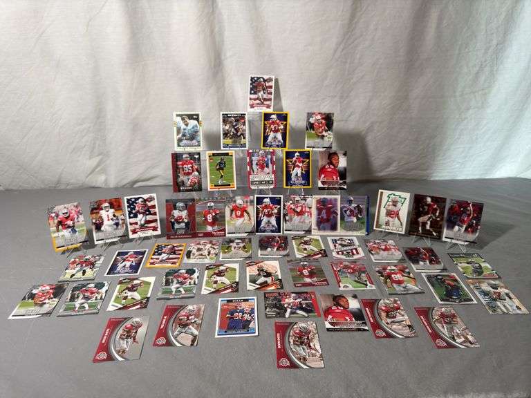 Ohio State University football players, rookie cards, draft cards and college cards.