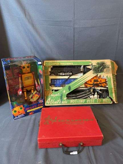 Marx Train Set, Magnastiks Builder & More