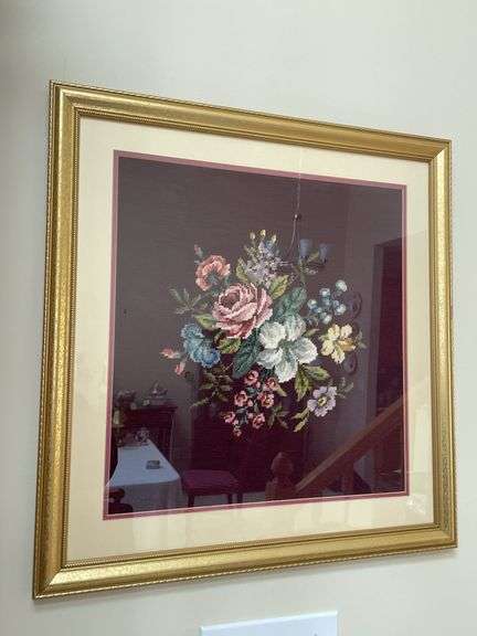 Needle point framed