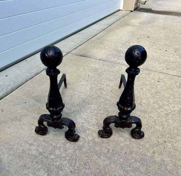 Cast Iron Andirons