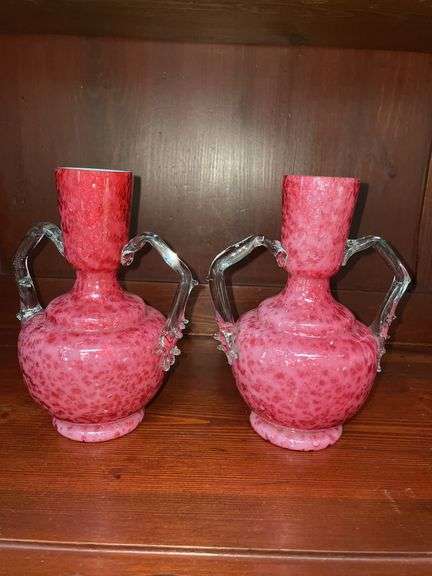 Cranberry vases