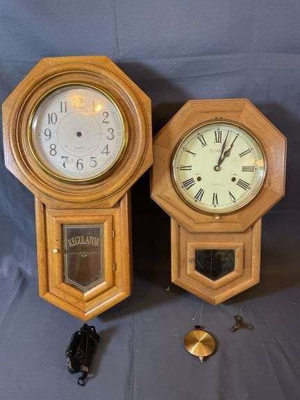 Oak Cased Wall Clocks
