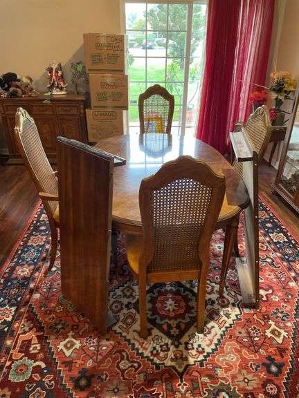 Dining table and chairs