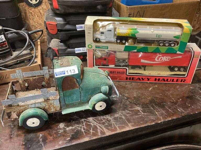 Old Metal Truck, BP Tanker, Coca-Cola Hauler