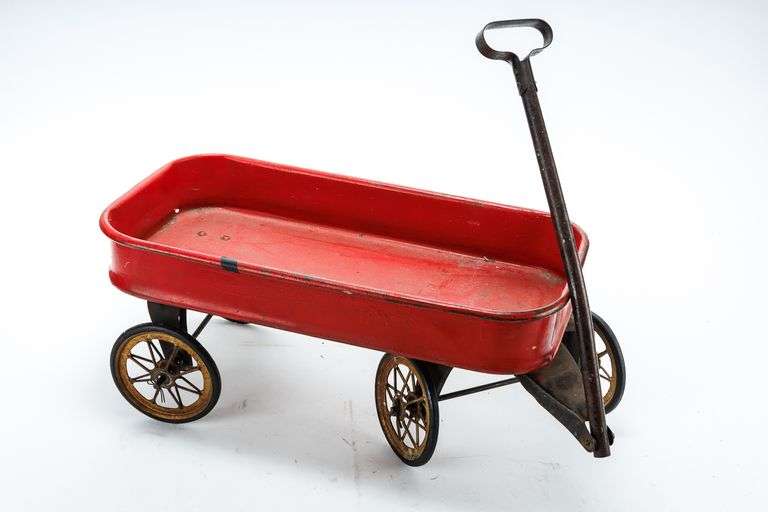 Vintage Metal Toy Wagon