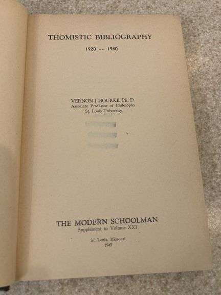 Thomistic Bibliography