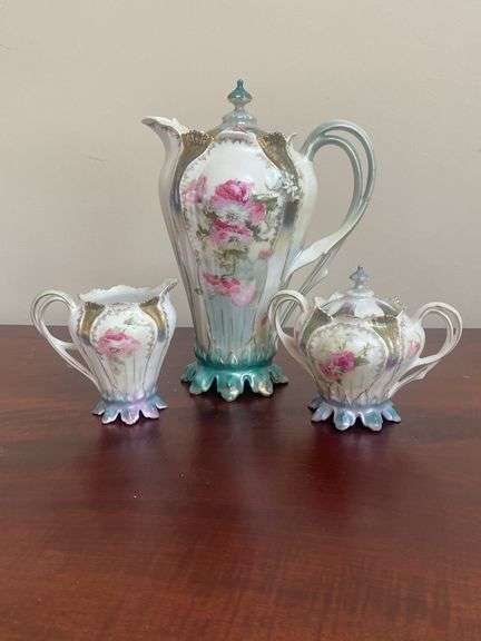 RS Prussia Chocolate Pot, Cream & Sugar