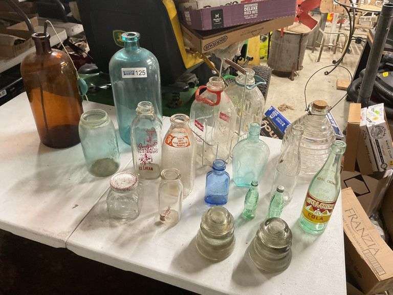 Milk Bottles, Glass Bottles, Jars, Insulators