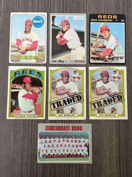 Assorted ‘60s & ‘70s Topps Cincinnati Reds Baseball Cards