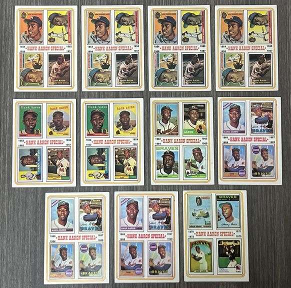 Assorted 1974 Topps Hank Aaron Special Baseball Cards
