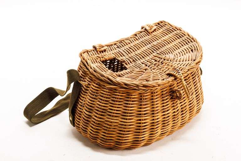 Vintage Creel Fishing Basket
