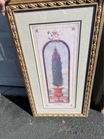 Framed Topiary Print LG