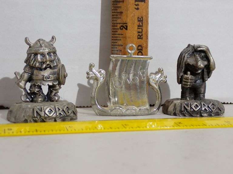 Pewter Viking - Viking Ship - Norwegian Troll - MINT