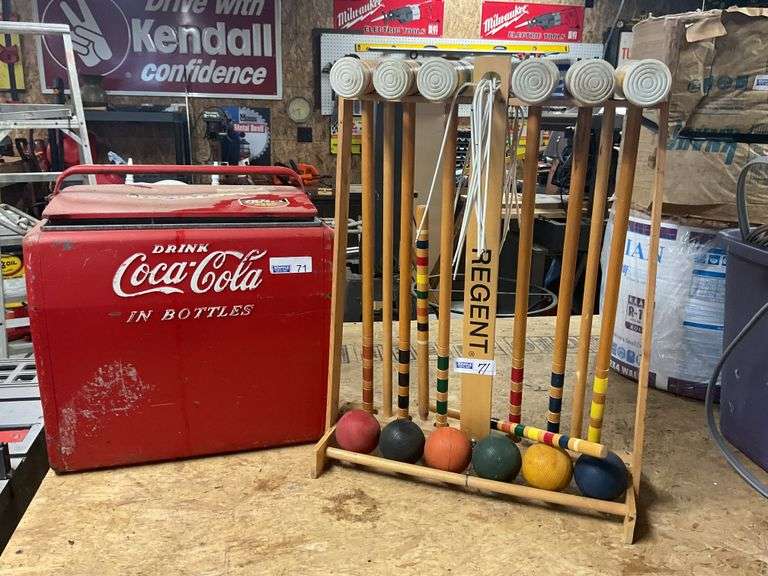 Croquet Set, Coca-Cola Cooler