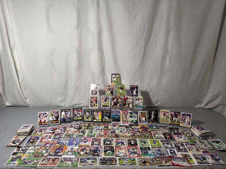 Minnesota Vikings football cards from the 1970s to the present.