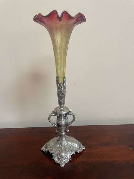 Mixed Media Trumpet Vase